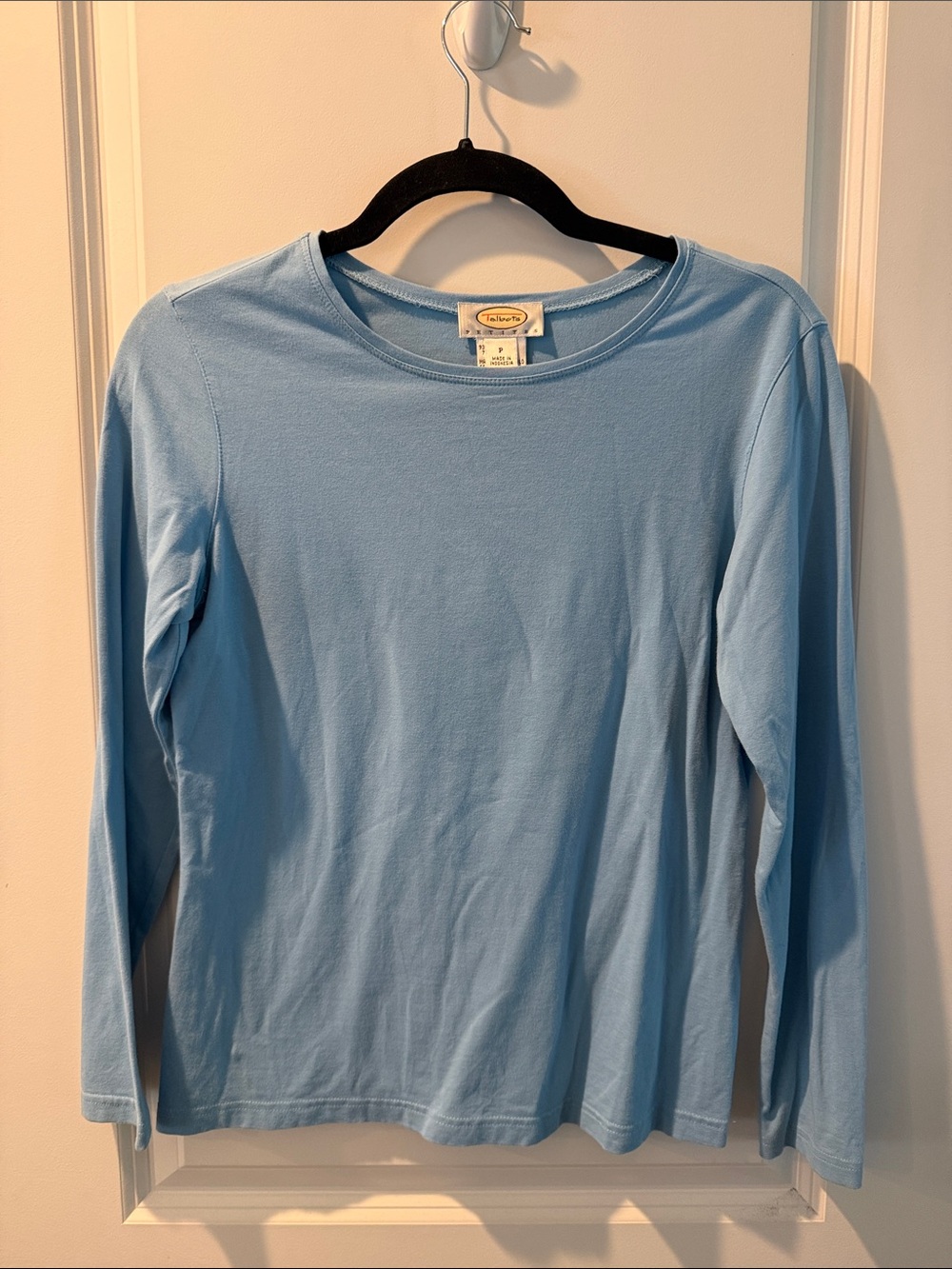 Talbots Light Blue Long Sleeve Crewneck Tee